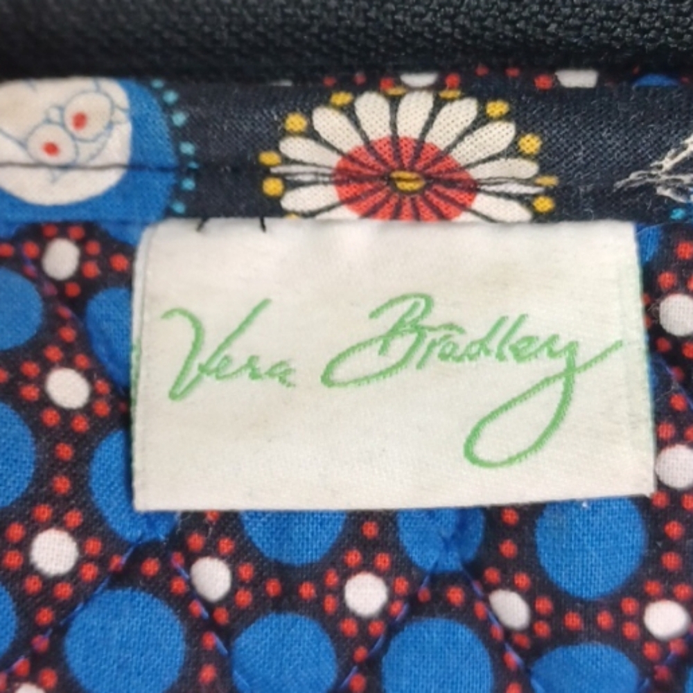 Vera Bradley Night Owl Extra Large Floral Paisly Shoulder Bag Tote 12" X 14" - Picture 15 of 16